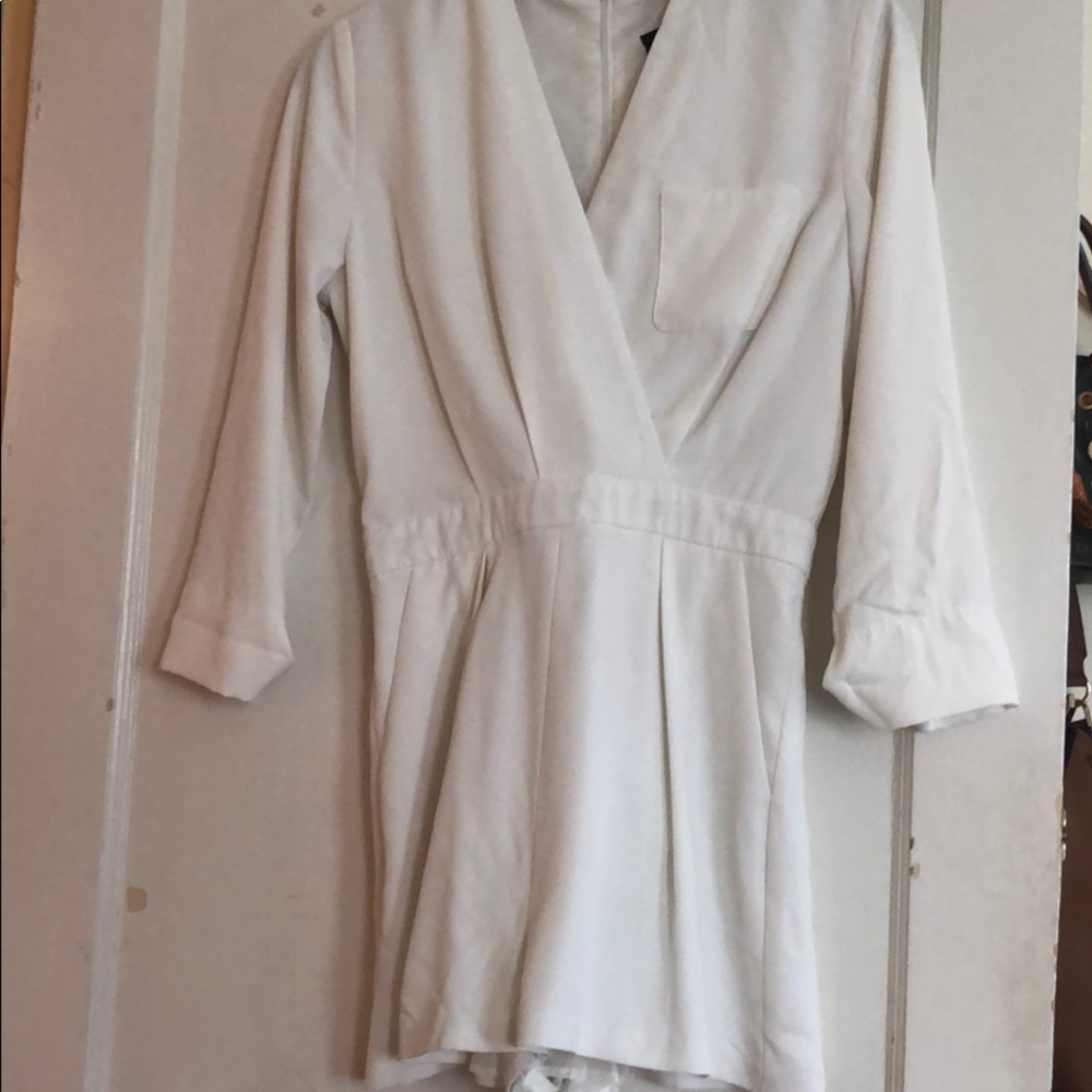 Top shop White Romper with Pockets.